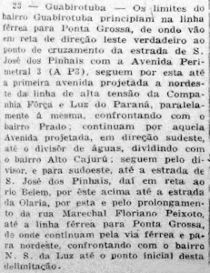 In: Diário Oficial. Ano XXXV, n.° 121. Curitiba, 25 de julho de 1947. p.7
