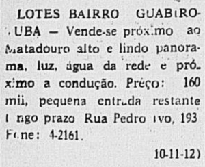 In: Jornal Correio do Paraná. Ano I, n.° 139. Curitiba: 10 de novembro de 1959. p.9.