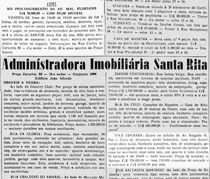 In: Jornal Correio do Paraná. Ano I, n.° 158. Curitiba: 2 de dezembro de 1959. p.13.